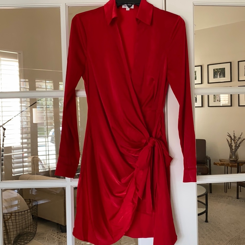 Sophie draped Mini Dress by Superdown